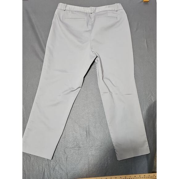 Liz Claiborne Pants Womens 16 Gray Ankle Length Slim Leg Mid Rise Dress Pants - Picture 10 of 13